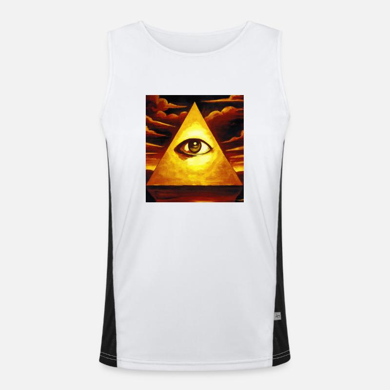 All Seeing Eye Men's Functional Contrast Tank Top 