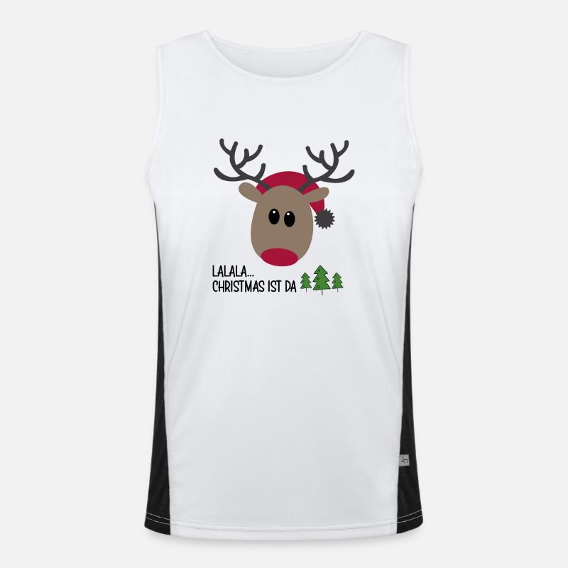Weihnachten Funktionelles Kontrast-Tank Top für Männer 
