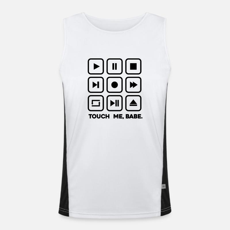 Touche-moi, bébé Débardeur respirant contrasté Homme 