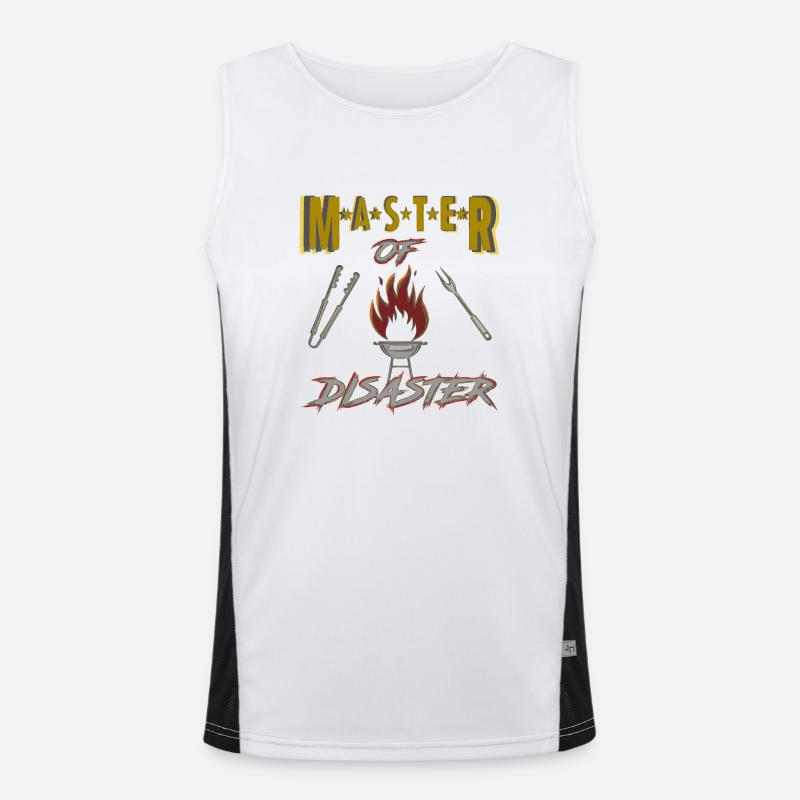 Maître de Disaster Grill Master Débardeur respirant contrasté Homme 