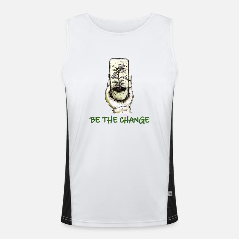 Sei die Veränderung Funktionelles Kontrast-Tank Top für Männer 