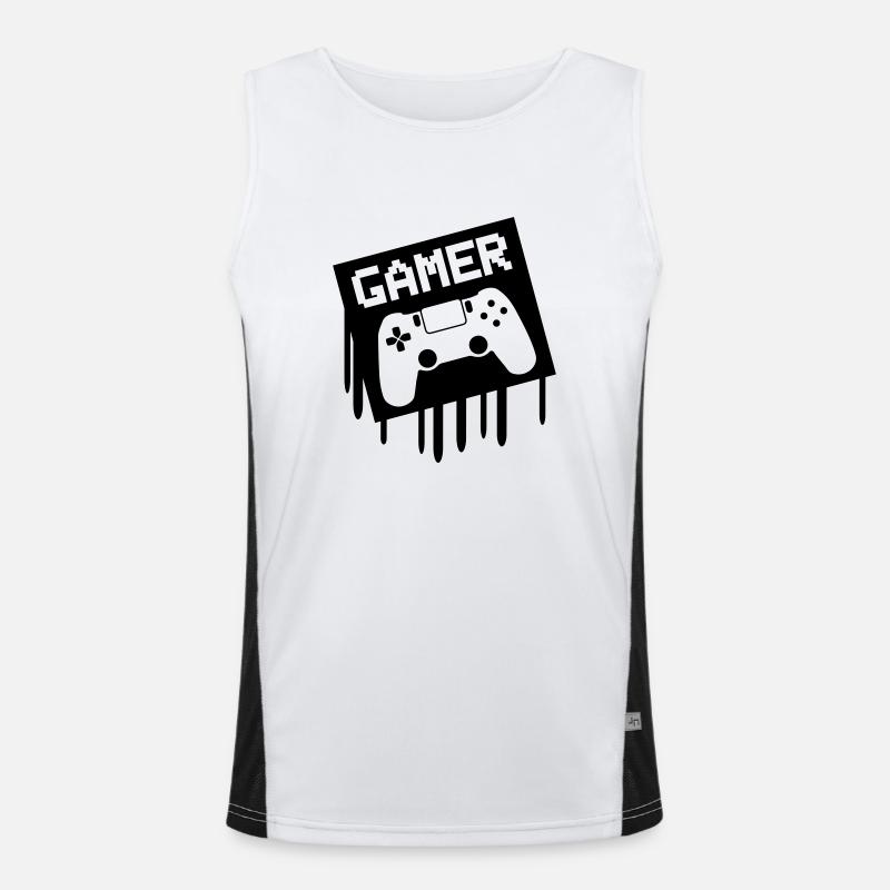 gamer Men's Functional Contrast Tank Top 