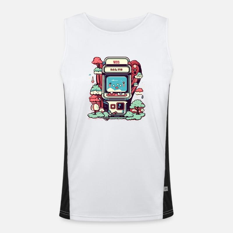 Borne d'arcade vintage Débardeur respirant contrasté Homme 