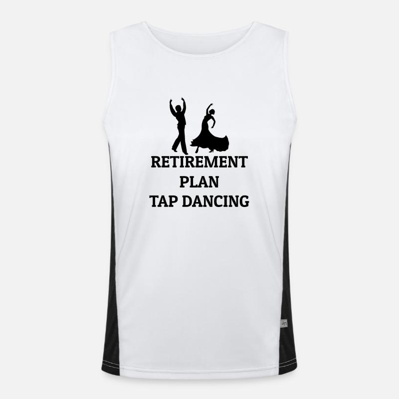 Dancing Dance Music Men's Functional Contrast Tank Top 