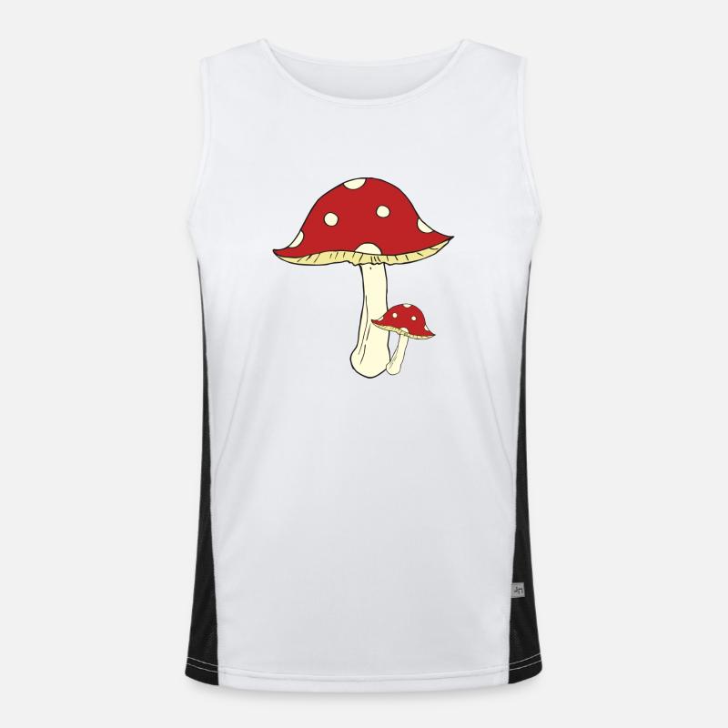 fliegenpilz groß und klein Funktionelles Kontrast-Tank Top für Männer 