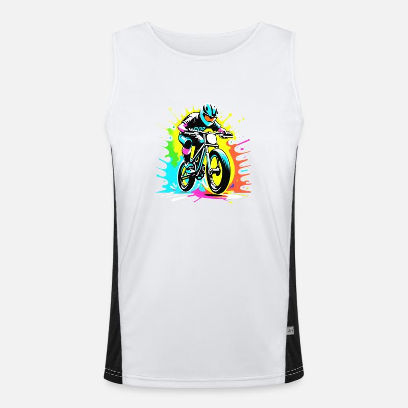 bmx - velo cyclisme Débardeur respirant contrasté Homme 