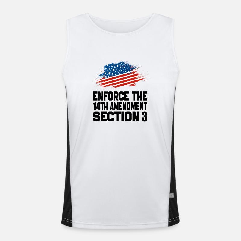 Enforce The 14TH Amendment Section 3 Men's Functional Contrast Tank Top 