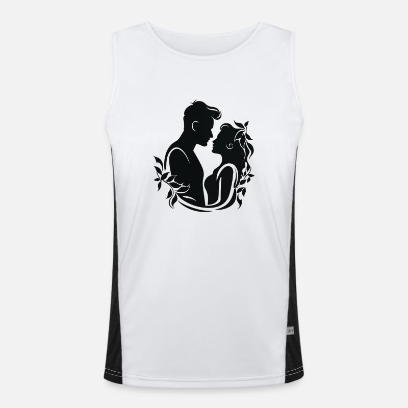 Baiser de gui Débardeur respirant contrasté Homme 