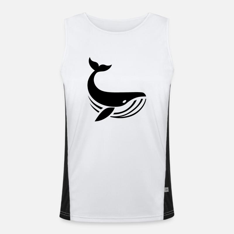 Wal Vektor Funktionelles Kontrast-Tank Top für Männer 