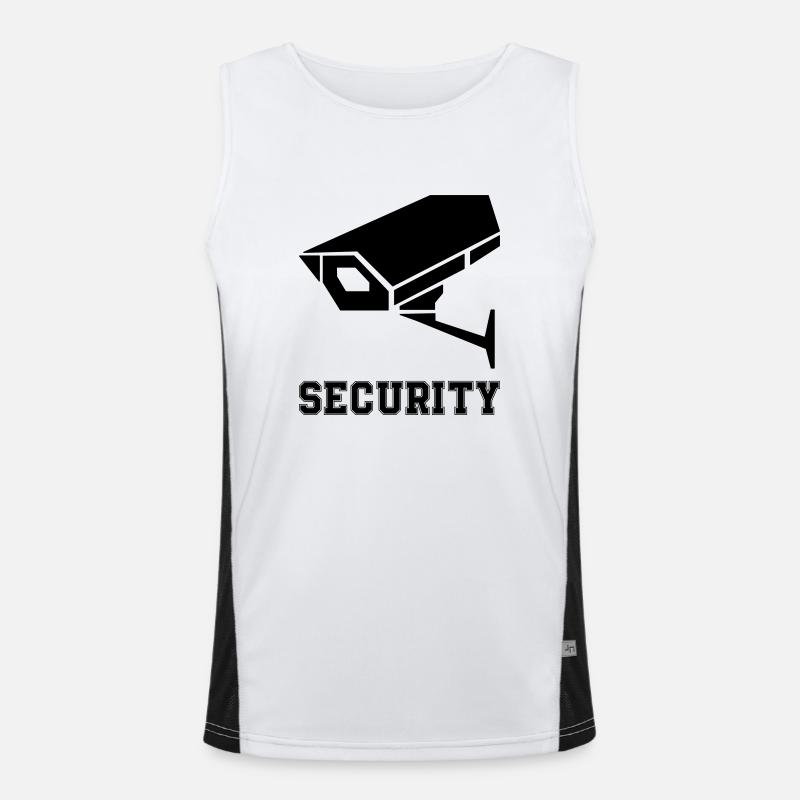 Surveillance camera Men's Functional Contrast Tank Top 