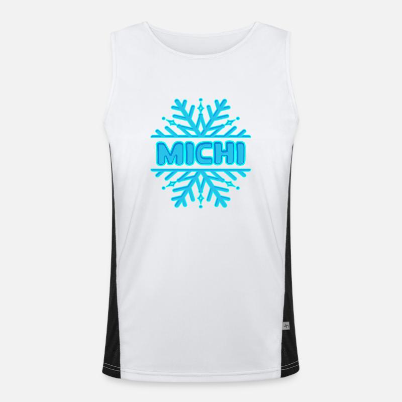 Michi Michi Funktionelles Kontrast-Tank Top für Männer 