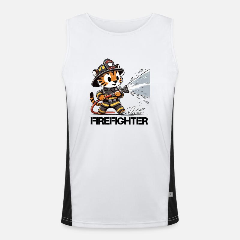 Brigade de pompiers Tiger Débardeur respirant contrasté Homme 