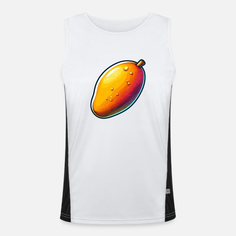 Mango juice Men's Functional Contrast Tank Top 