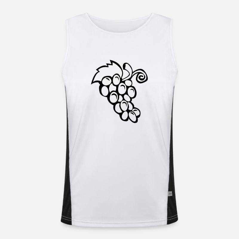 Bunch Grapes Men's Functional Contrast Tank Top 