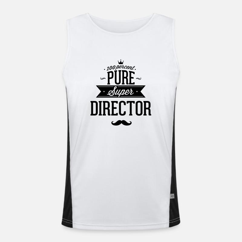100 Prozent Direktor Funktionelles Kontrast-Tank Top für Männer 