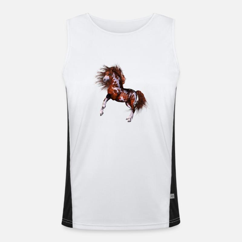 Cheval maternelle Débardeur respirant contrasté Homme 