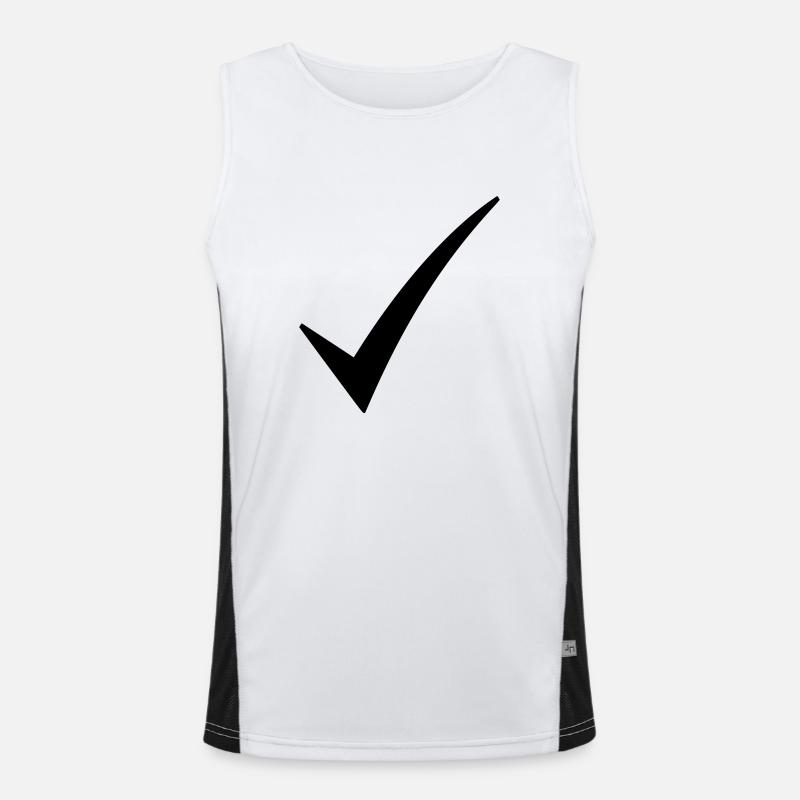 check mark Men's Functional Contrast Tank Top 