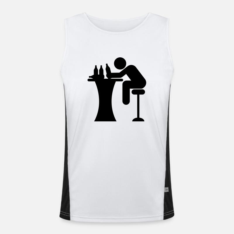 Drunk Bar Men's Functional Contrast Tank Top 