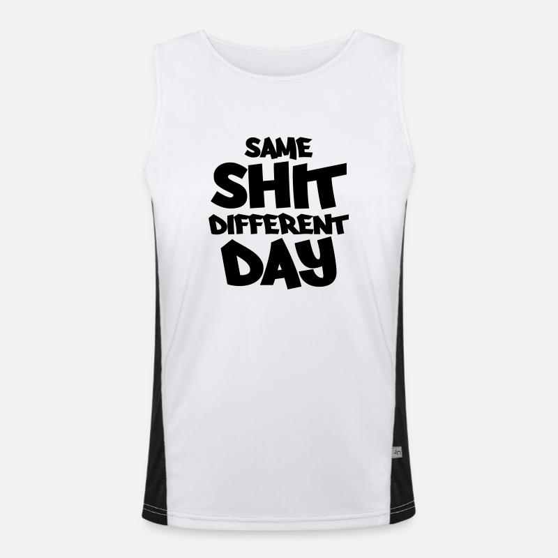 Same shit, different day Débardeur respirant contrasté Homme 