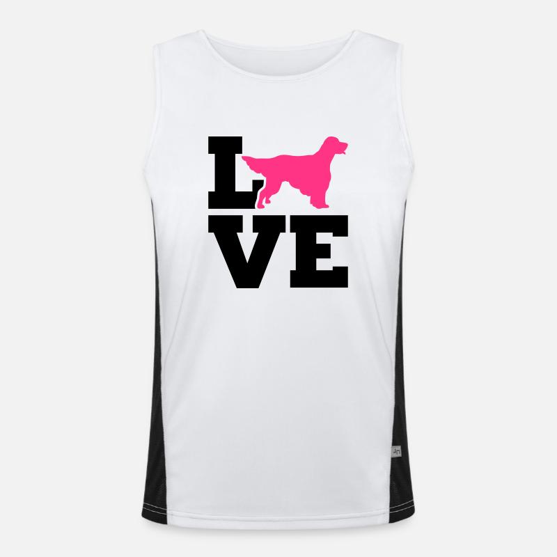 English Setter Men's Functional Contrast Tank Top 