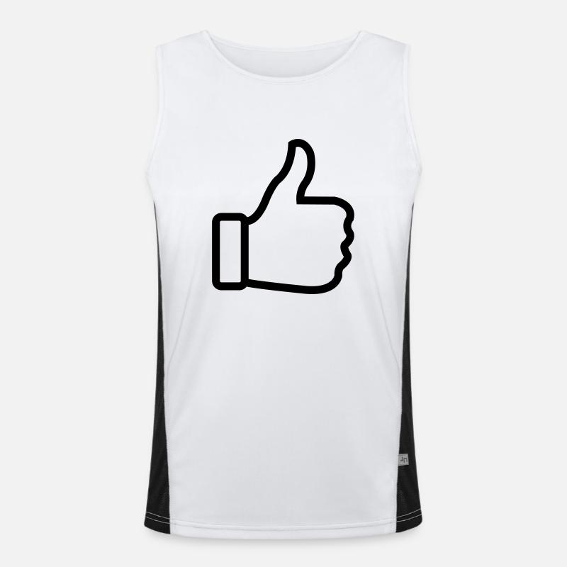 thumbs_up Canotta sportiva da uomo in contrasto cromatico 