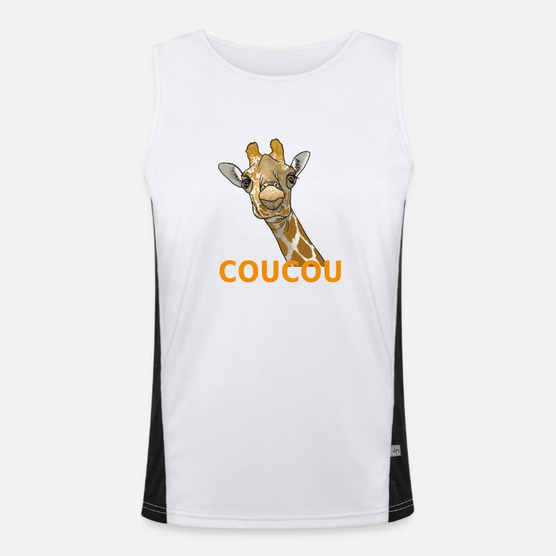 Giraffe Coucou Men's Functional Contrast Tank Top 