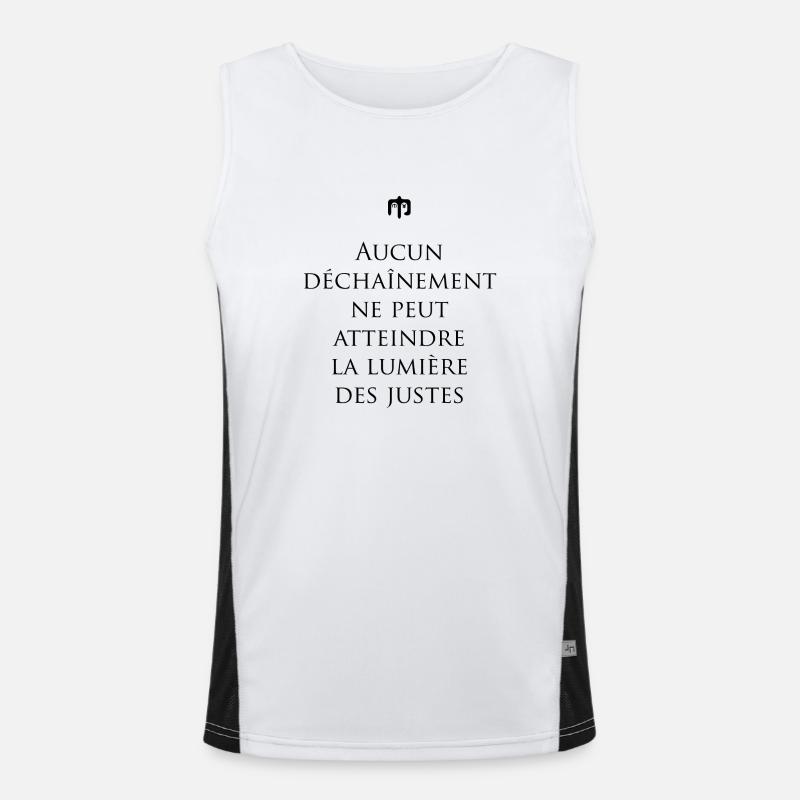 justes Débardeur respirant contrasté Homme 