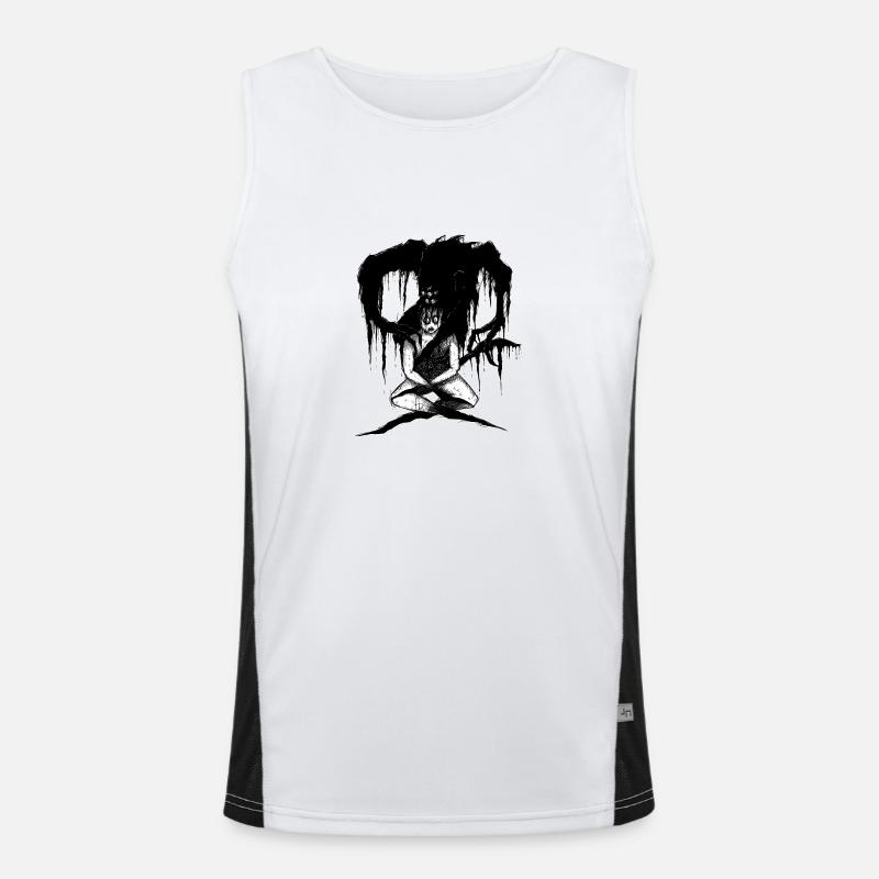 Depression | Shadow Monster Depression Men's Functional Contrast Tank Top 