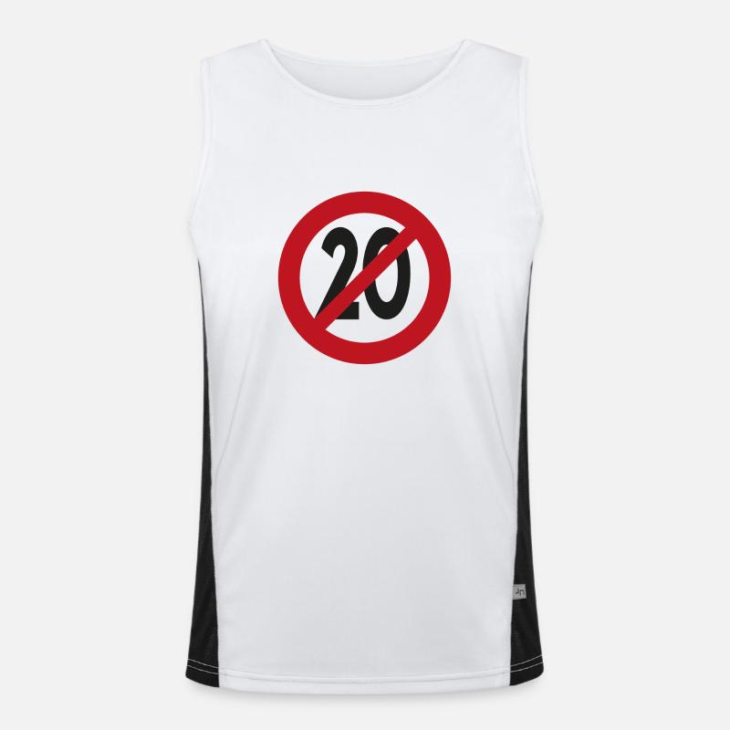 Nicht mehr 20 Funktionelles Kontrast-Tank Top für Männer 