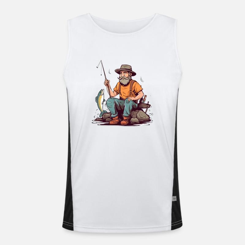 Papi peach Men's Functional Contrast Tank Top 