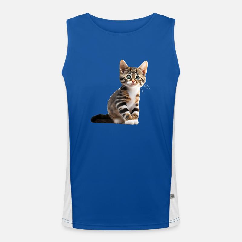 Mignon jeune chat Débardeur respirant contrasté Homme 
