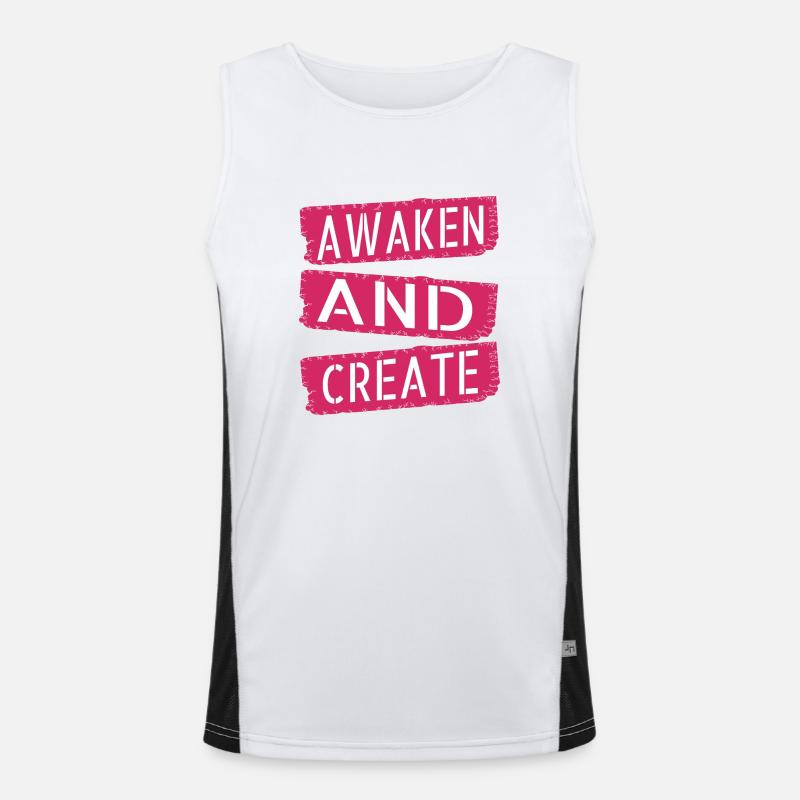 fostering creativity innovative ideas Men's Functional Contrast Tank Top 