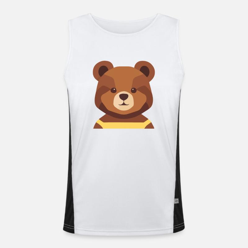 Teddy mit Kleider Funktionelles Kontrast-Tank Top für Männer 