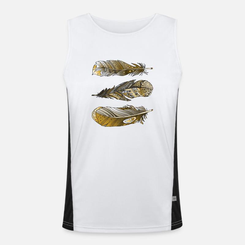 Feder Funktionelles Kontrast-Tank Top für Männer 