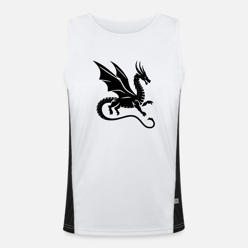 Drache Funktionelles Kontrast-Tank Top für Männer 