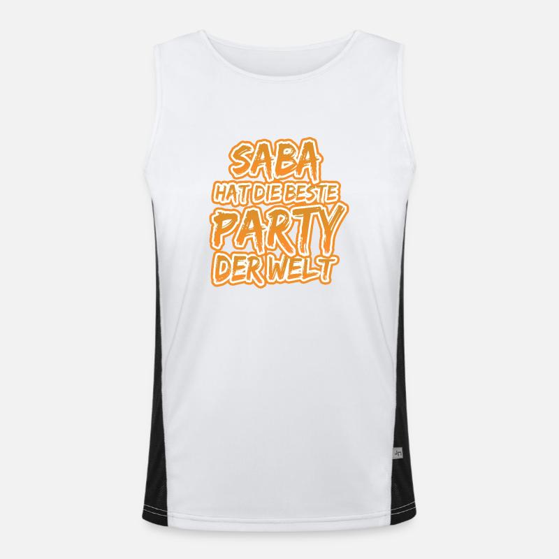 Gift for Saba Men's Functional Contrast Tank Top 