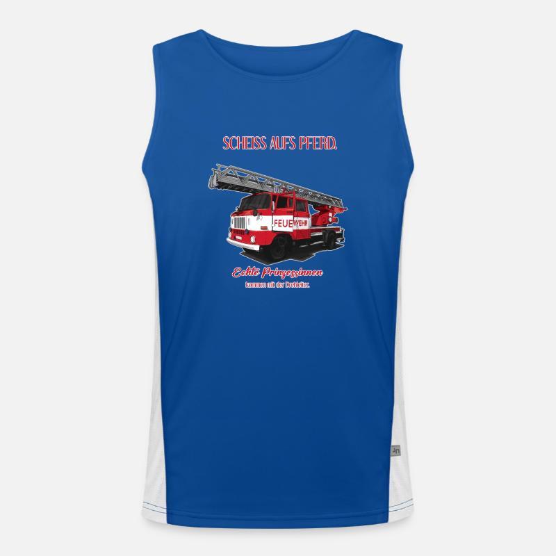 Fire Brigade // GDR // Illustration Men's Functional Contrast Tank Top 