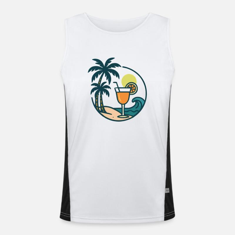 Island Cocktail Men's Functional Contrast Tank Top 