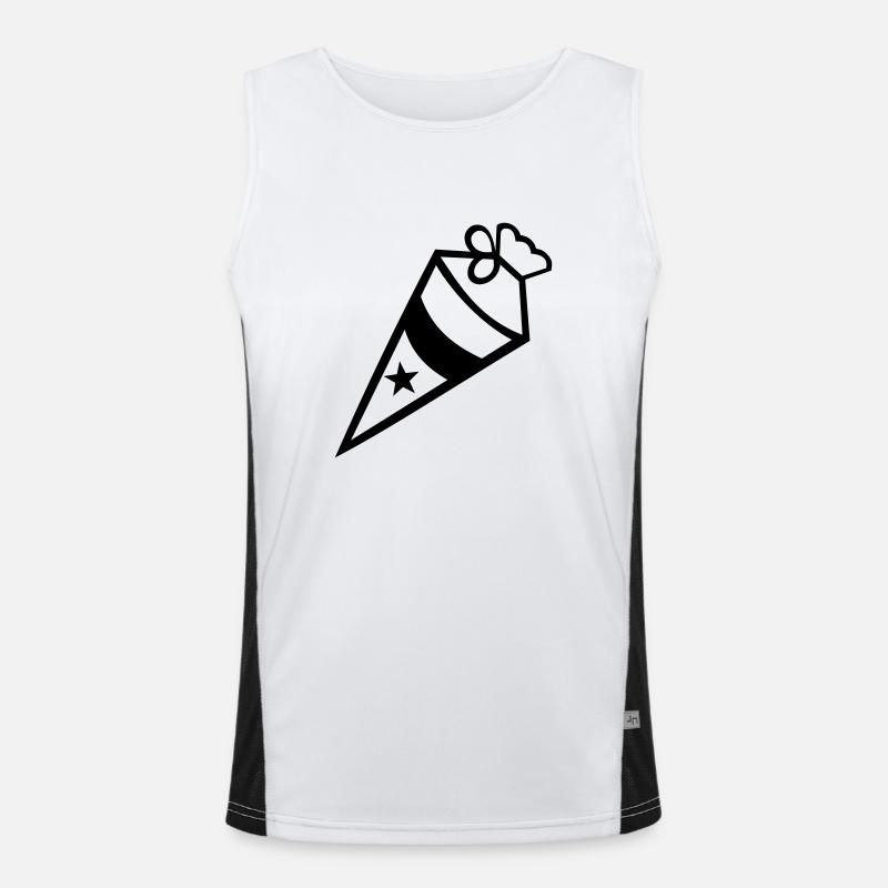 School cone Men's Functional Contrast Tank Top 