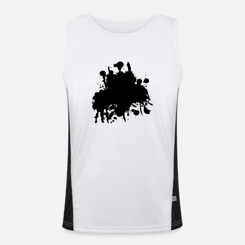 blob Funktionelles Kontrast-Tank Top für Männer 
