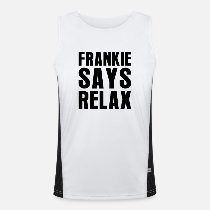 Frankie Says Relax Funktionelles Kontrast-Tank Top für Männer 