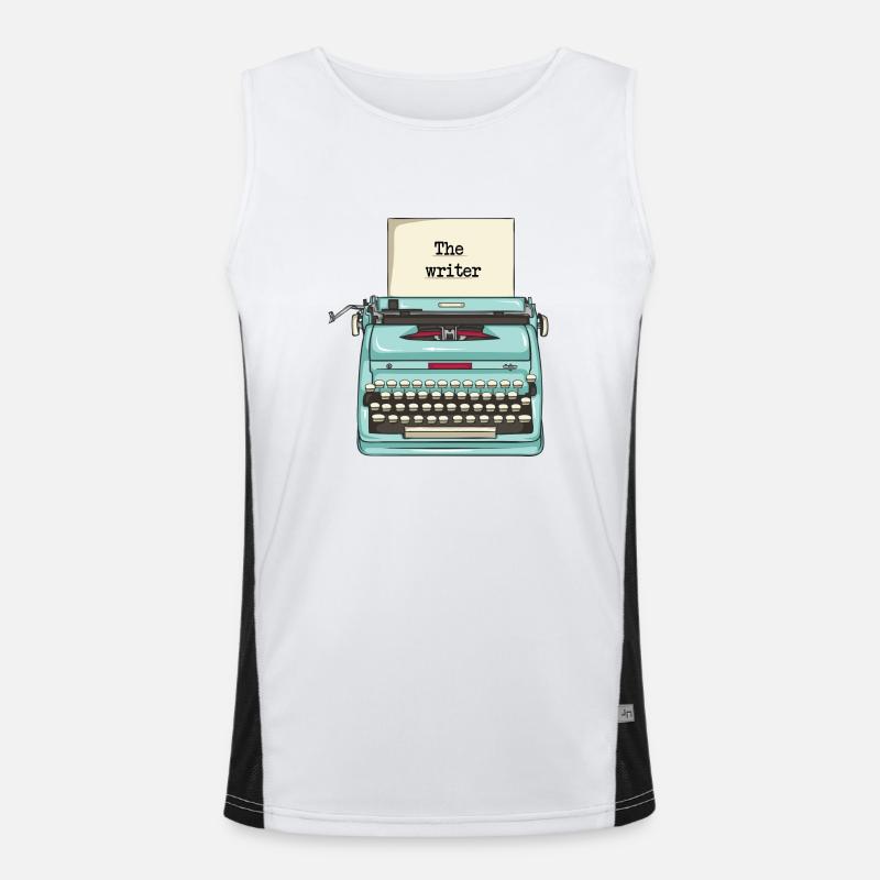 Typewriter - writer Men's Functional Contrast Tank Top 