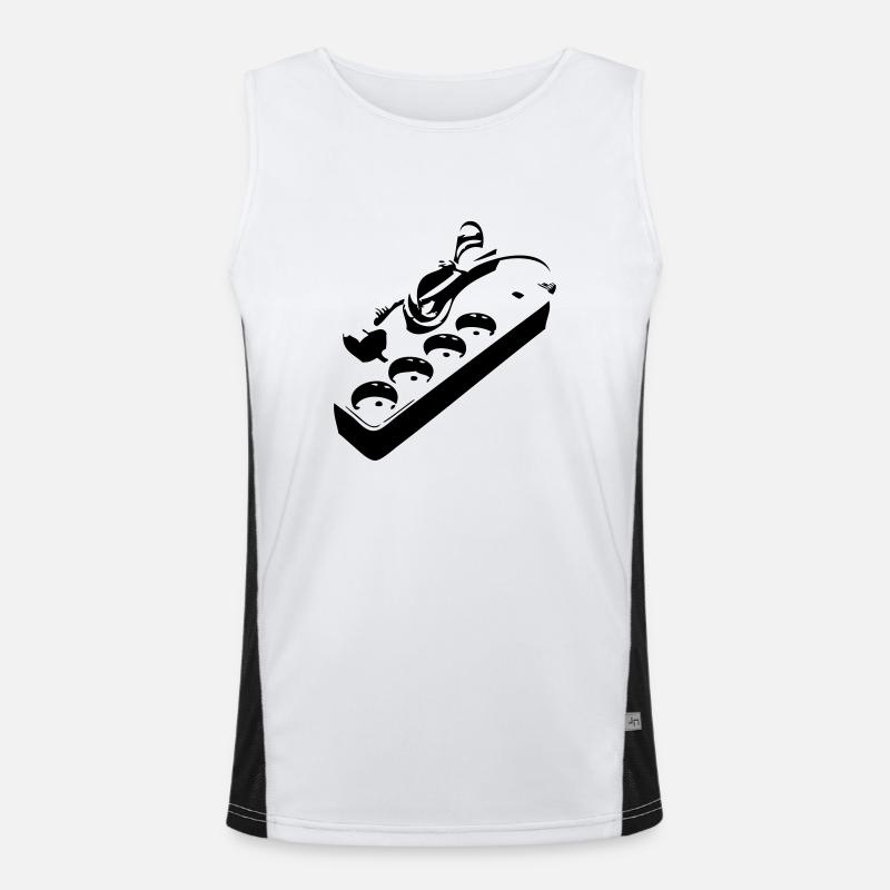 Steckdose Funktionelles Kontrast-Tank Top für Männer 