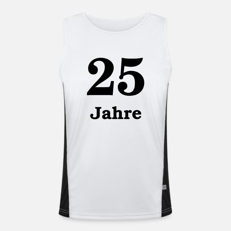 25 . Geburtstag Funktionelles Kontrast-Tank Top für Männer 