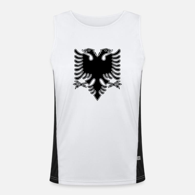 Double Headed Eagle_V2 Men's Functional Contrast Tank Top 