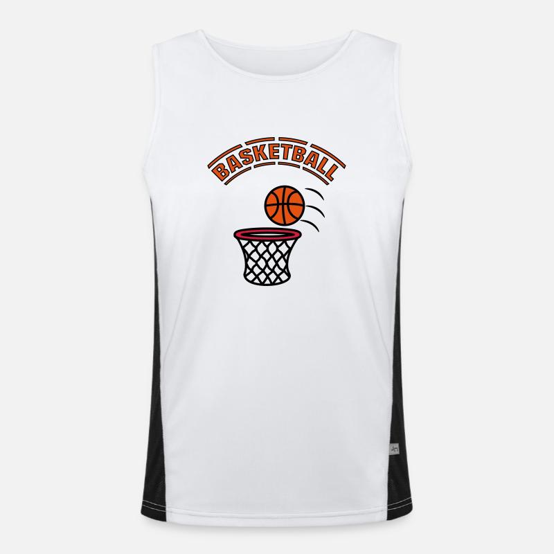 Panier de basket jeu Débardeur respirant contrasté Homme 