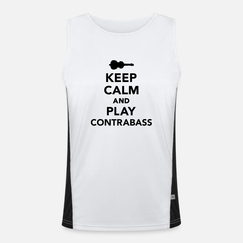 Kontrabass Funktionelles Kontrast-Tank Top für Männer 