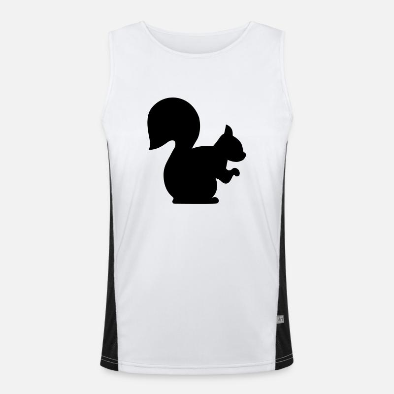 Eichhörnchen Funktionelles Kontrast-Tank Top für Männer 