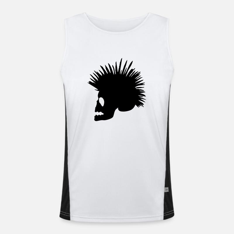 punker Funktionelles Kontrast-Tank Top für Männer 