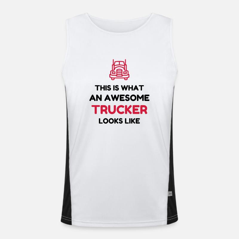 Routier / Chauffeur Poids-lourd / Camion / Débardeur respirant contrasté Homme 